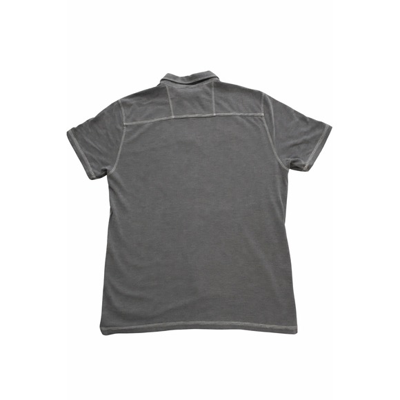 Tommy Bahama Mens Emfielder Polo Shirt Charcoal Grey Heather Marlin Logo XL - Picture 4 of 4